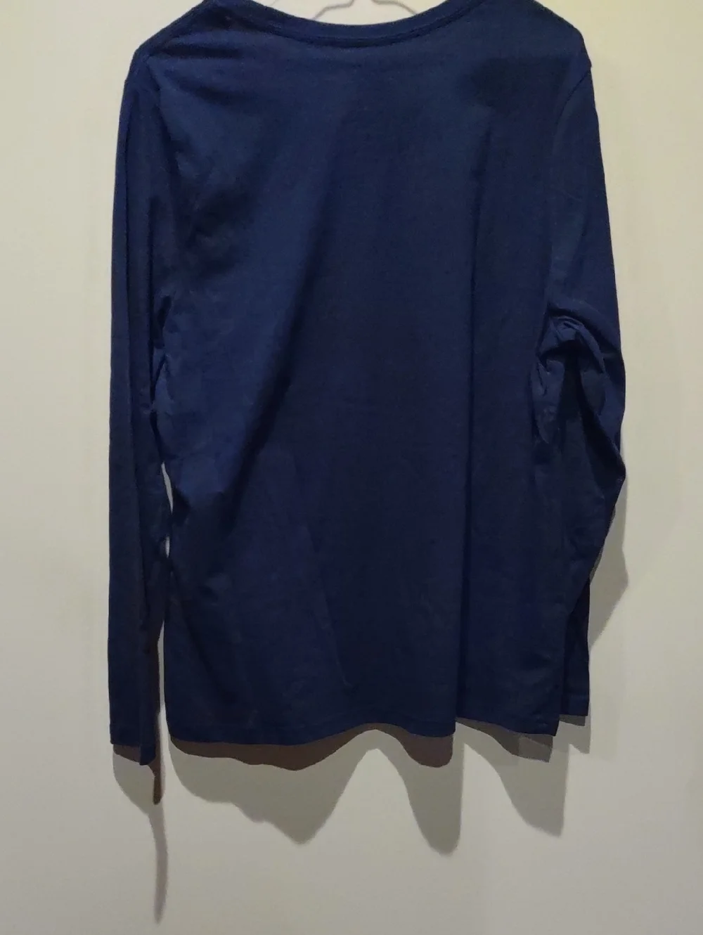 Faded Glory Navy Long Sleeve Crewneck Shirt, Soft XL New